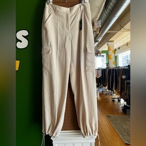 Express Cream Cargo Pants
